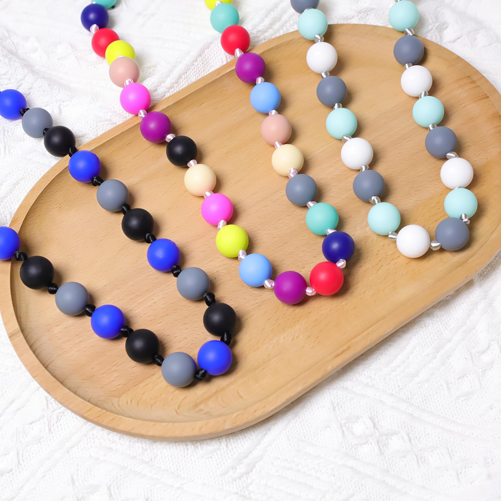 RUIOMII Silicone Sensory Chew Necklace, Chew Necklaces - Image 3