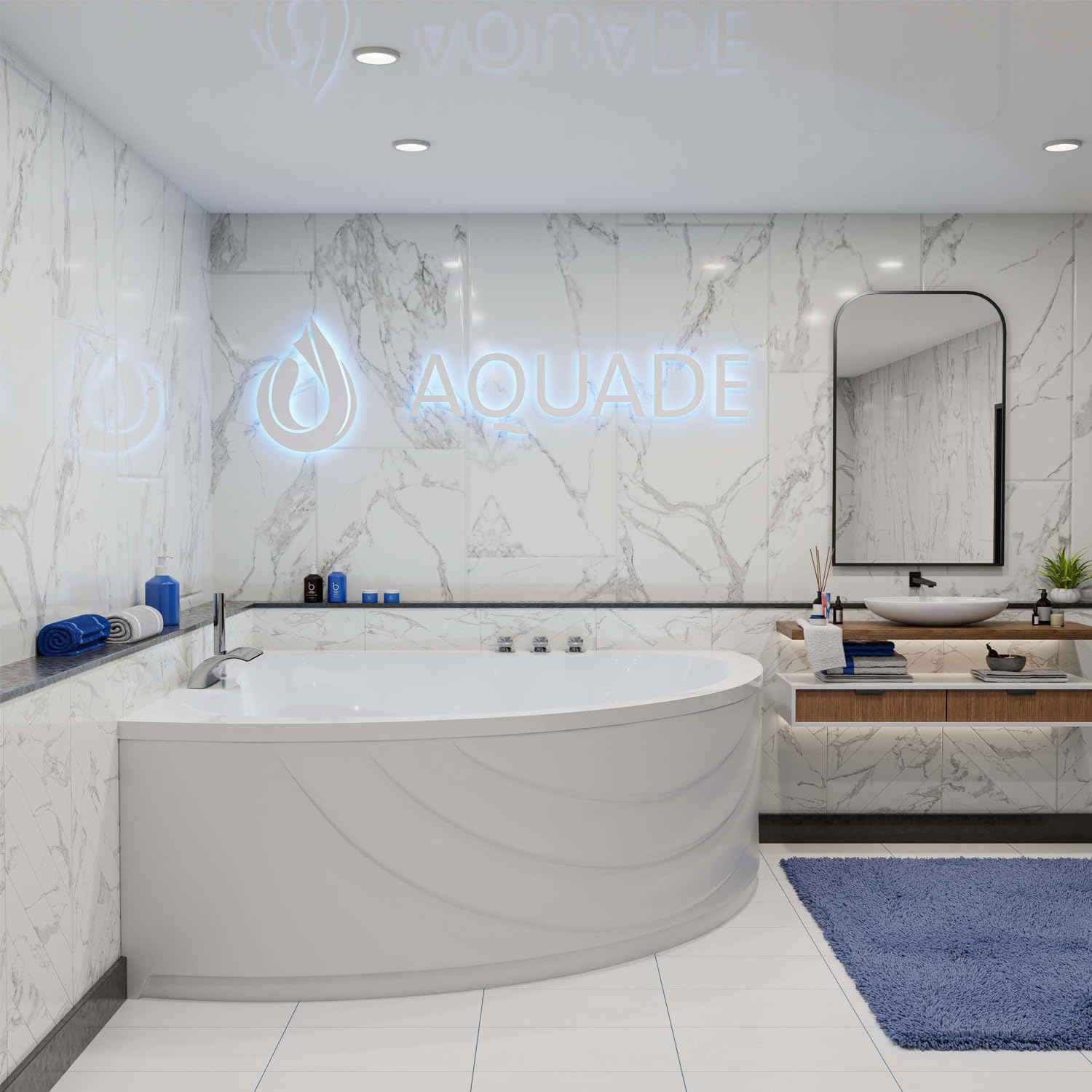 AQUADE Wanneneinlauf Armatur Modell: Badewannenarmatur Wasserfall | Badarmatur Badewanne, Wannenrandarmatur, Badarmatur, Wanneneinlauf, Wannenfüllarmatur