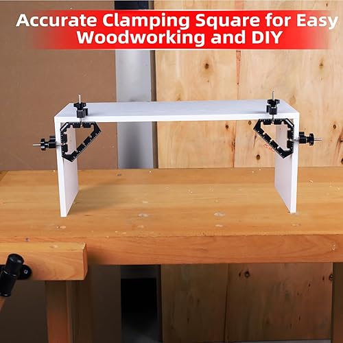 Miniatura 6 de Abrazaderas de esquina para herramientas de carpintería, abrazaderas de 45 y 90 grados, cuadrados de posicionamiento de aleación de aluminio,