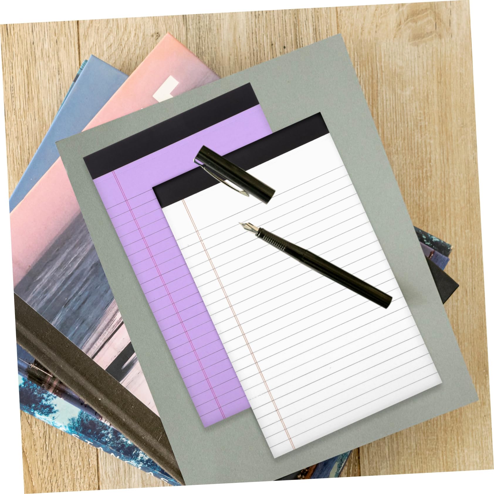 Tofficu 10 Stück Packung Notizblöcke Klein Liniert mit 50 Blatt pro Block aus Papier Farbiges Notizbuch Vielseitig für Bürobedarf und Schreiben Geeignet