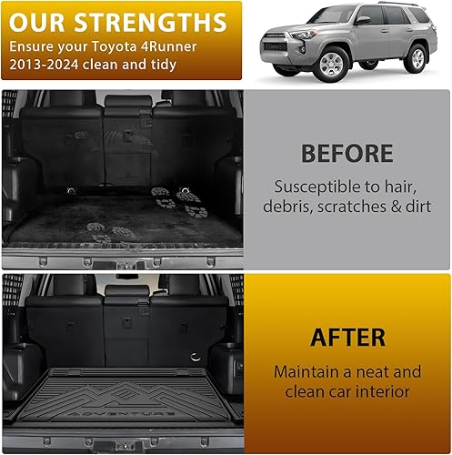 Vista 55 de Powerty Alfombras resistentes para BMW X3 2018 a 2024 y BMW X4 2019 a 2024, a medida para accesorios de X3 y X4, de elastómero termoplástico 3D