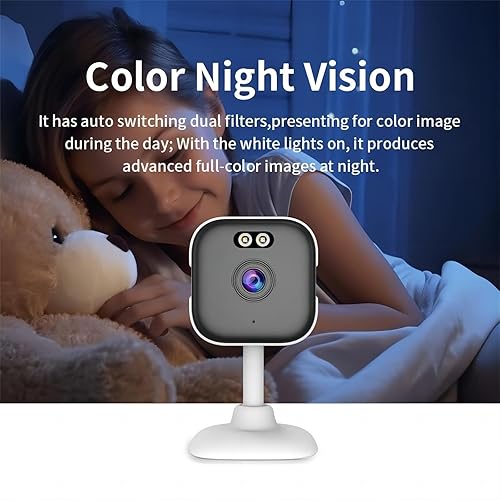 Miniatura 5 de EVERSECU Cámara WiFi de 5 Ghz 2K, cámaras de seguridad para el hogar para bebéancianoperromascota con aplicación de teléfono, almacenamiento de