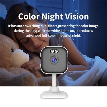EVERSECU 5Ghz Wired WiFi Camera 2K, Indoor Home Security Cameras for Baby/Elder/Dog/Pet Camera with Phone app,24/7 SD Card Storage, Compatible with Alexa, Supports RTSP&ONVIF(4pack)