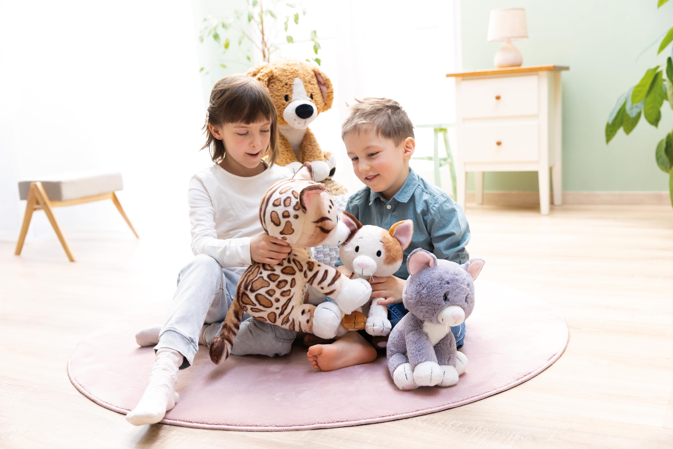 NICI cuddly toy Lucky Cat 25 cm, Brown, Soft Plush Toy, Cute Stuffed Toy for Cuddling & Playing With - Image 2