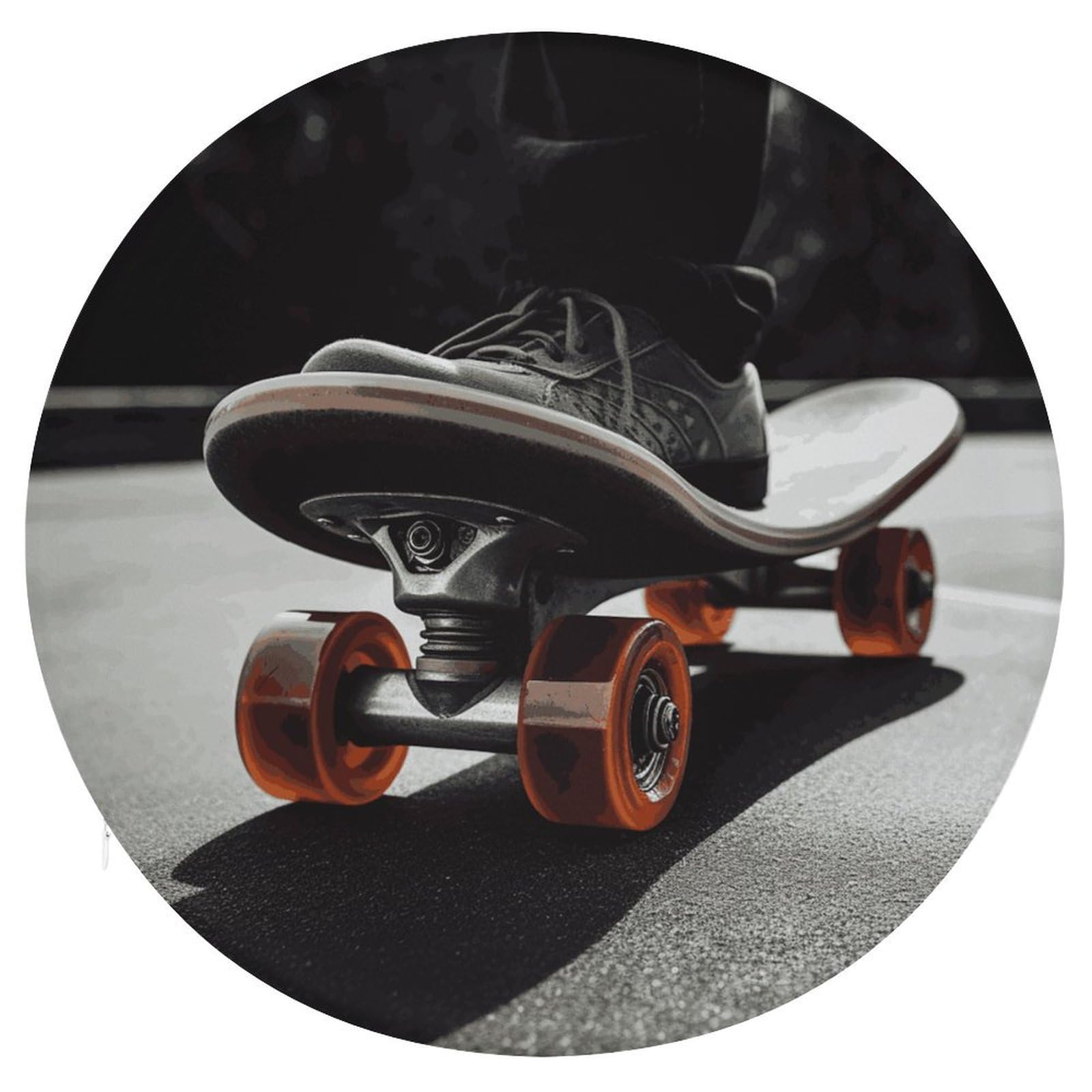 Adfgyerh Style Skateboard Wheel Cushion Memory Foam Pillow Core，Seat Cushion Detachable Design，Chair Cushions Suitable For All Seasons, And Can Be Used In Offices, Dining Rooms, Homes, And Other Settings.