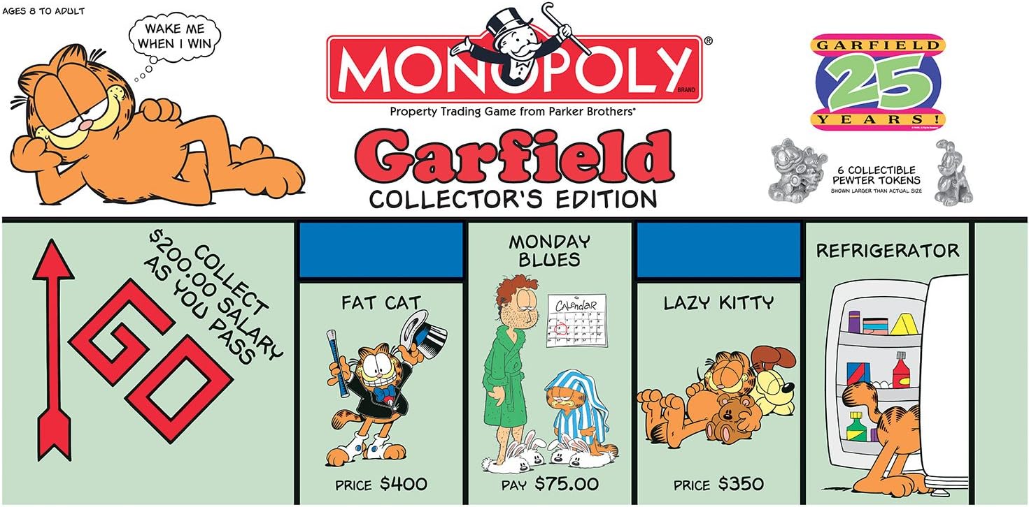 USAOPOLY Monopoly: Garfield 25th Anniversary Collector's Edition