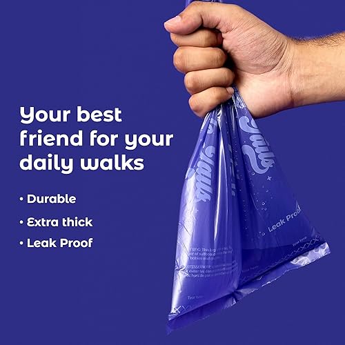 Miniatura 4 de Bolsas para excrementos de perro, 36 rollos, 540 bolsas con soporte para bolsas de excremento de perro, bolsas perfumadas ultra gruesas y a prueba