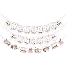 Cheereveal Locally Grown Farmer's Market Banner Garland Kits, Farm Fruits Vegetables Gardener Baby Shower Birthday Party Decorations Supplies