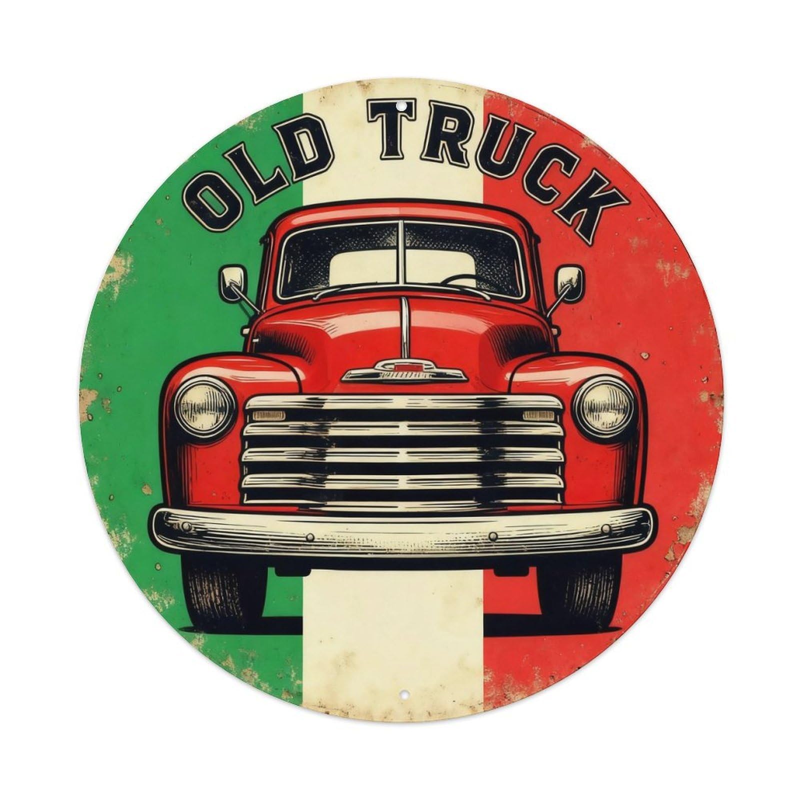 Old Truck Retro Tin Sign Metal Tin Sign Plaque