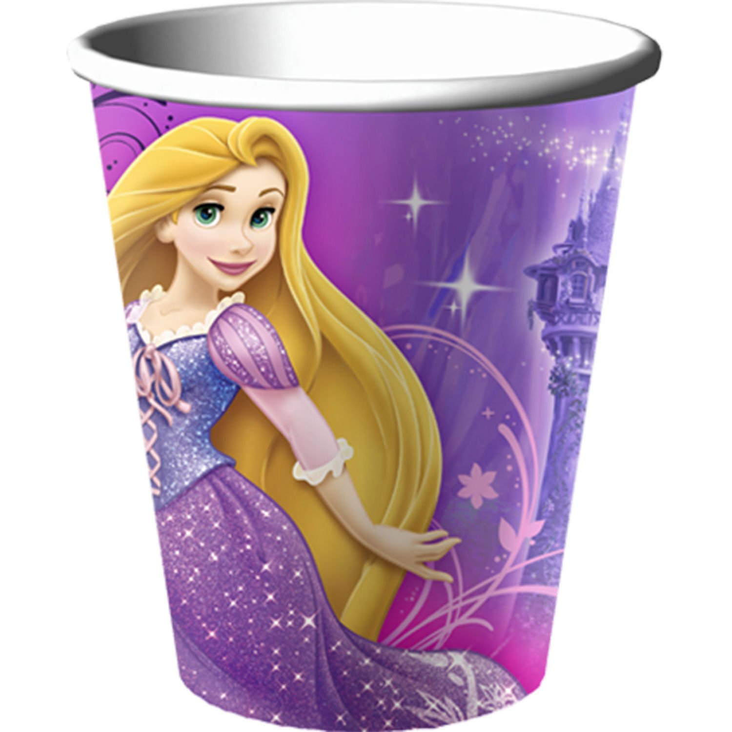 Tangled Sparkle 9oz Paper Cups (8ct)