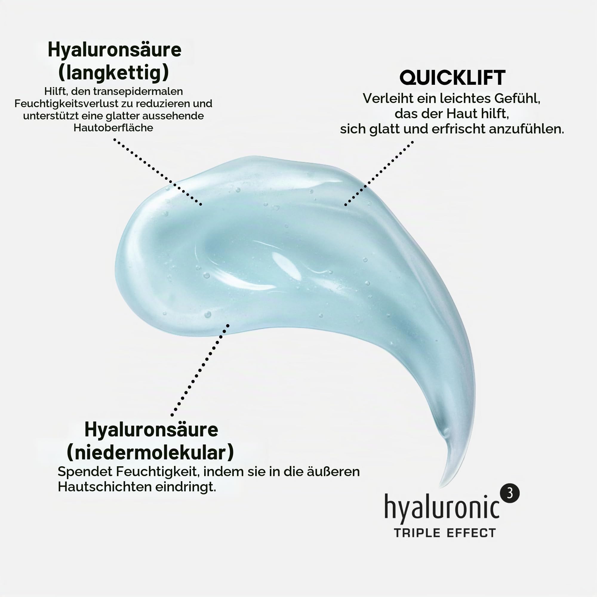 être belle Cosmetics; hyaluronic³ Quicklift Tag und Nacht Serum 30 ml; Gesichtspflege mit Hyaluronsäure