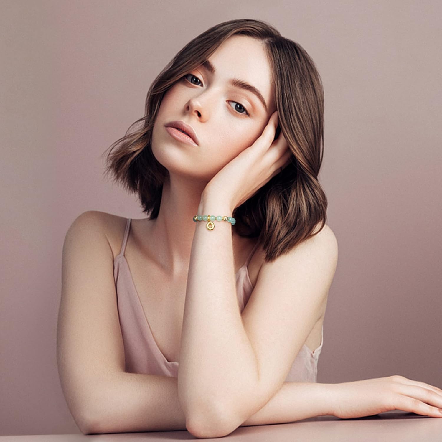 ZenBless Fengshui Porsperity Jade Bracelet Lucky Charm Feng Shui Black Obsidian Wealth Bracelet Gift for Men Women with Gold Plated Pi Xiu Pi Yao Attract Wealth Good Luck(Green) - Image 4