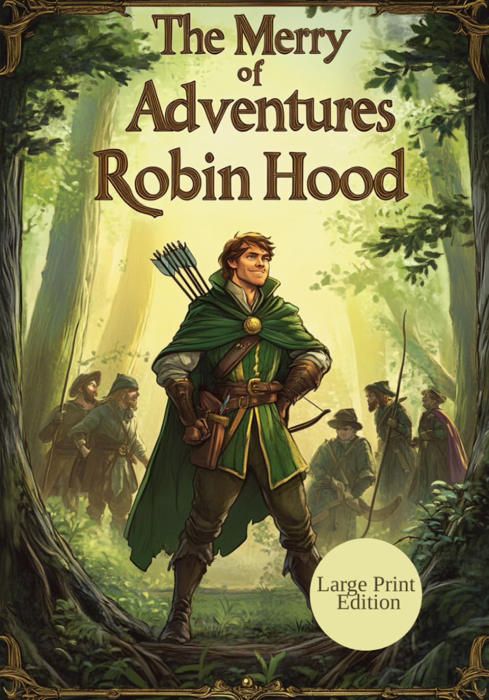 The Merry Adventures of Robin Hood (Large Print Edition): A Legendary Journey of Outlaws, Honor, and the Fight for Freedom