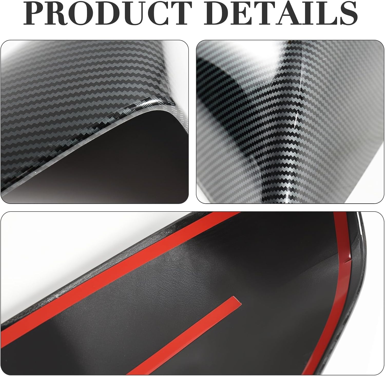Mirror Covers for Tesla Model S 2016-2020 Carbon Fiber Side Mirror Caps