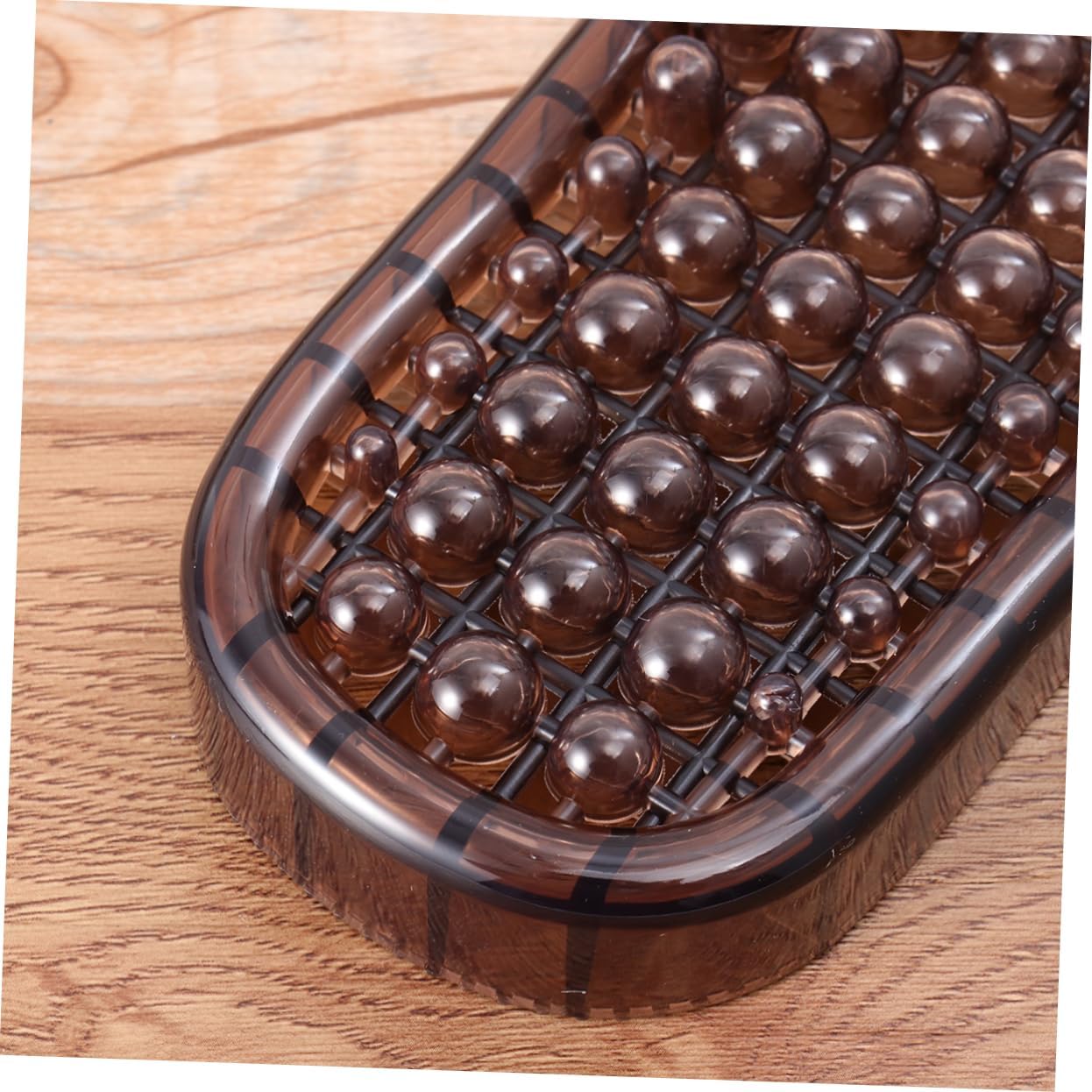 Massage Slippers Soft Foot Care Slippers for Home Sauna Breathable Cool Design and Lightweight Fits Shoe Coffee Style