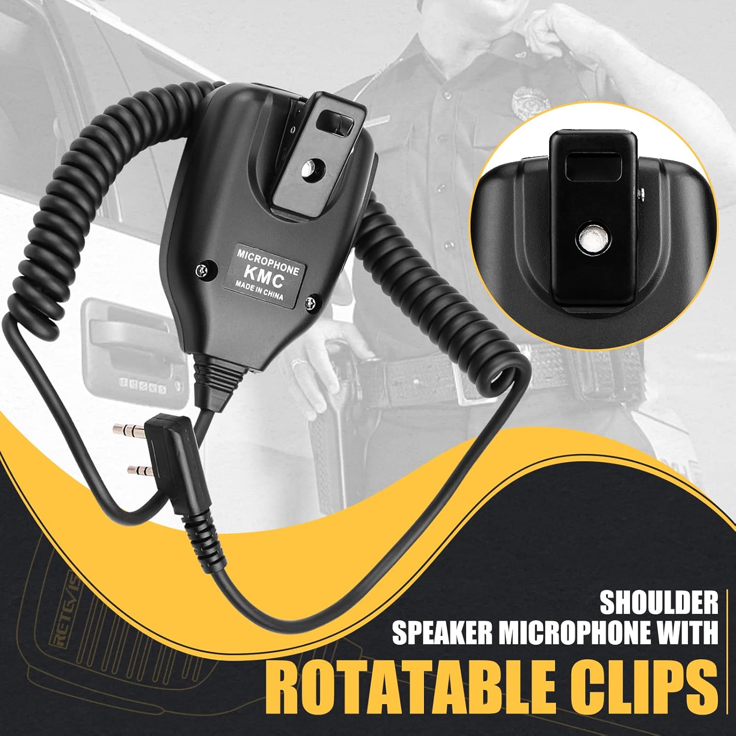 Retevis RA79 Ham Radio, Bundle with Shoulder Speaker Mic, Dual Band Walkie Talkie, Aviation Reception, NOAA, USB C Charging, Long Range Two Radio for Hunting, Camping, Emergency