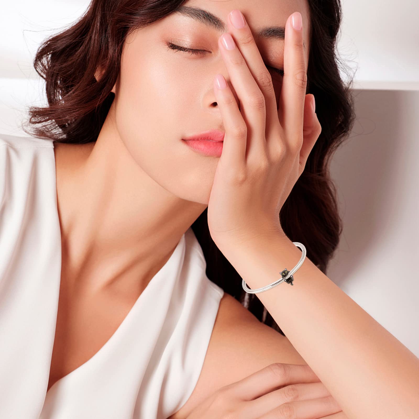 Annmors Charm Pendente Cuore Tartaruga Amore Ciondoli Compatibile con Braccialetti e Collane Donna