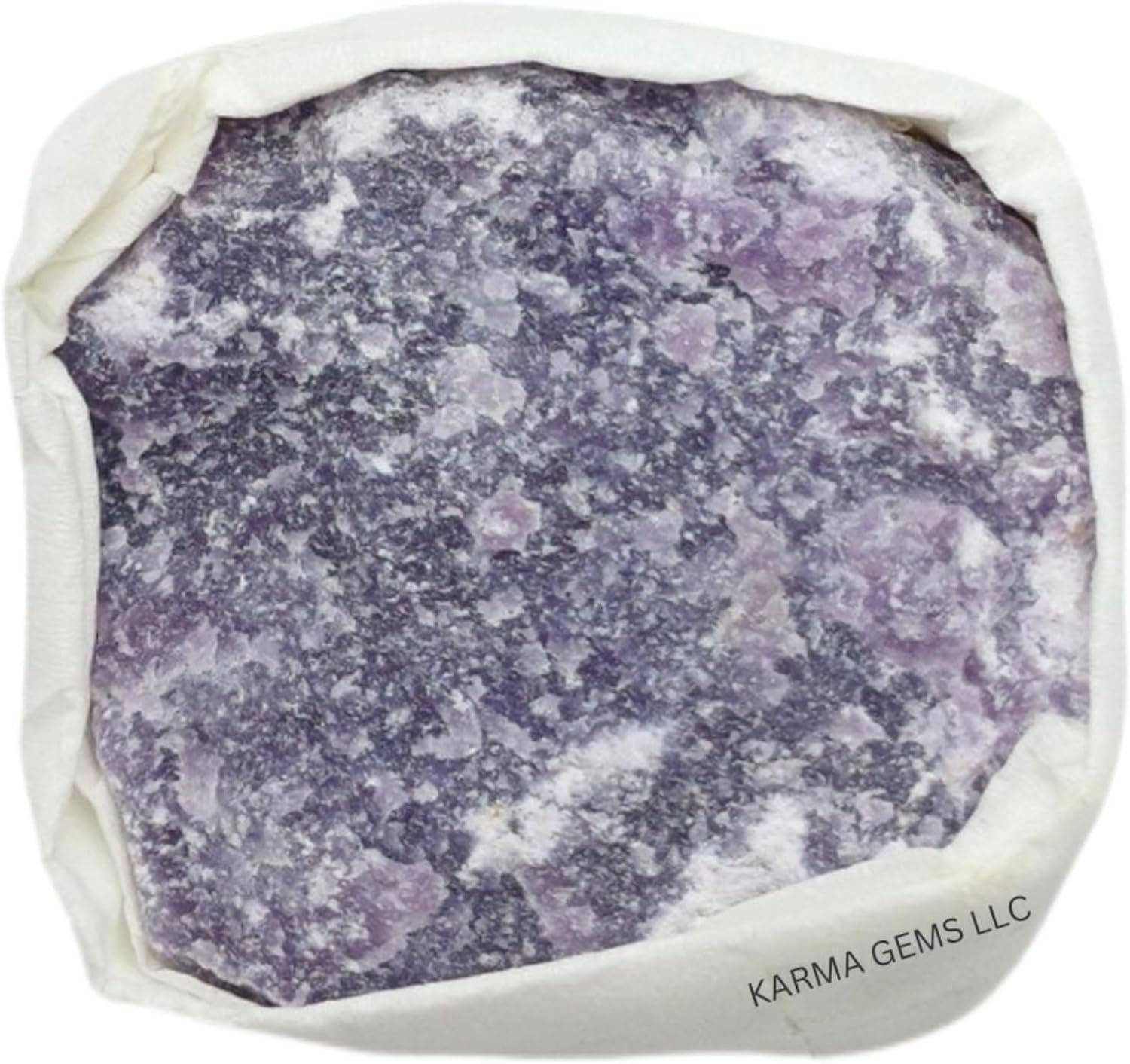 Raw Lepidolite Natural Flat Stone - Heals Emotional Balance, Overactive Mind & Helps to Meditate - Suitable for Home Decoration and Stone Collection - Mines Rough and unpolished Stone