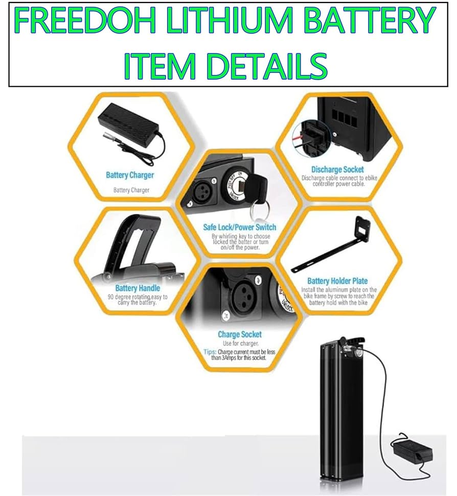 新品未使用　電動自転車　バッテリー　48v 20ah　大容量 Amazon.co.jp: 48ボルト電動自転車バッテリー48V 20AHリチウム
