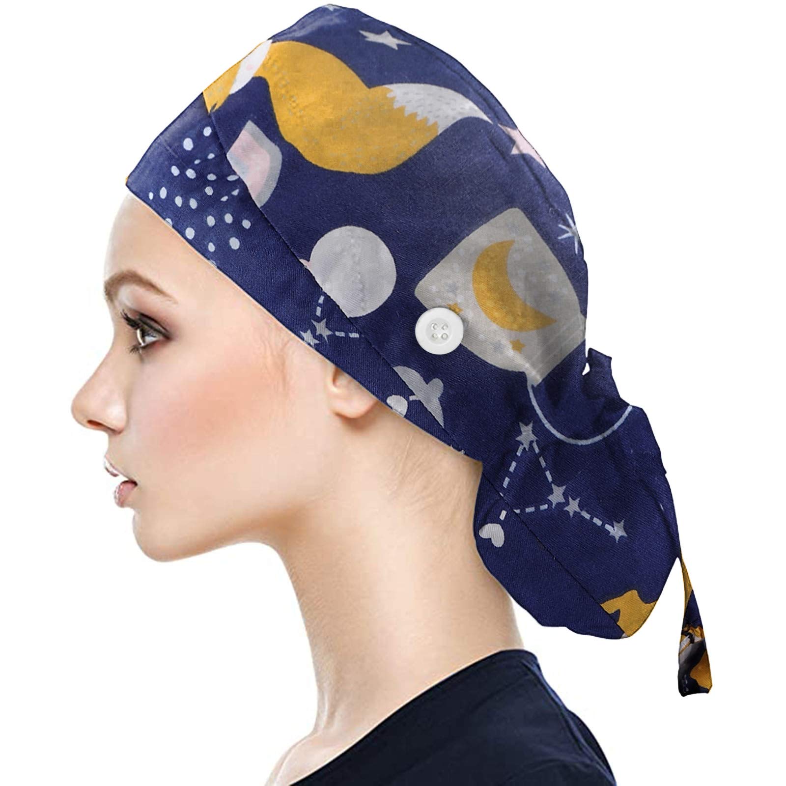 Arbeitskappe / Turban-Mütze Verstellbar, Mit Schweißband, Unisex, Für Küche & Beauty