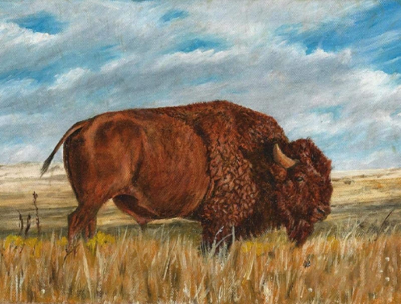 SanZez Diamond Painting,American Bison Buffalo,5D Diamond Art Kits for Adults,Mosaic Crystal Craft Kits for Home Wall Decor 30x40cm