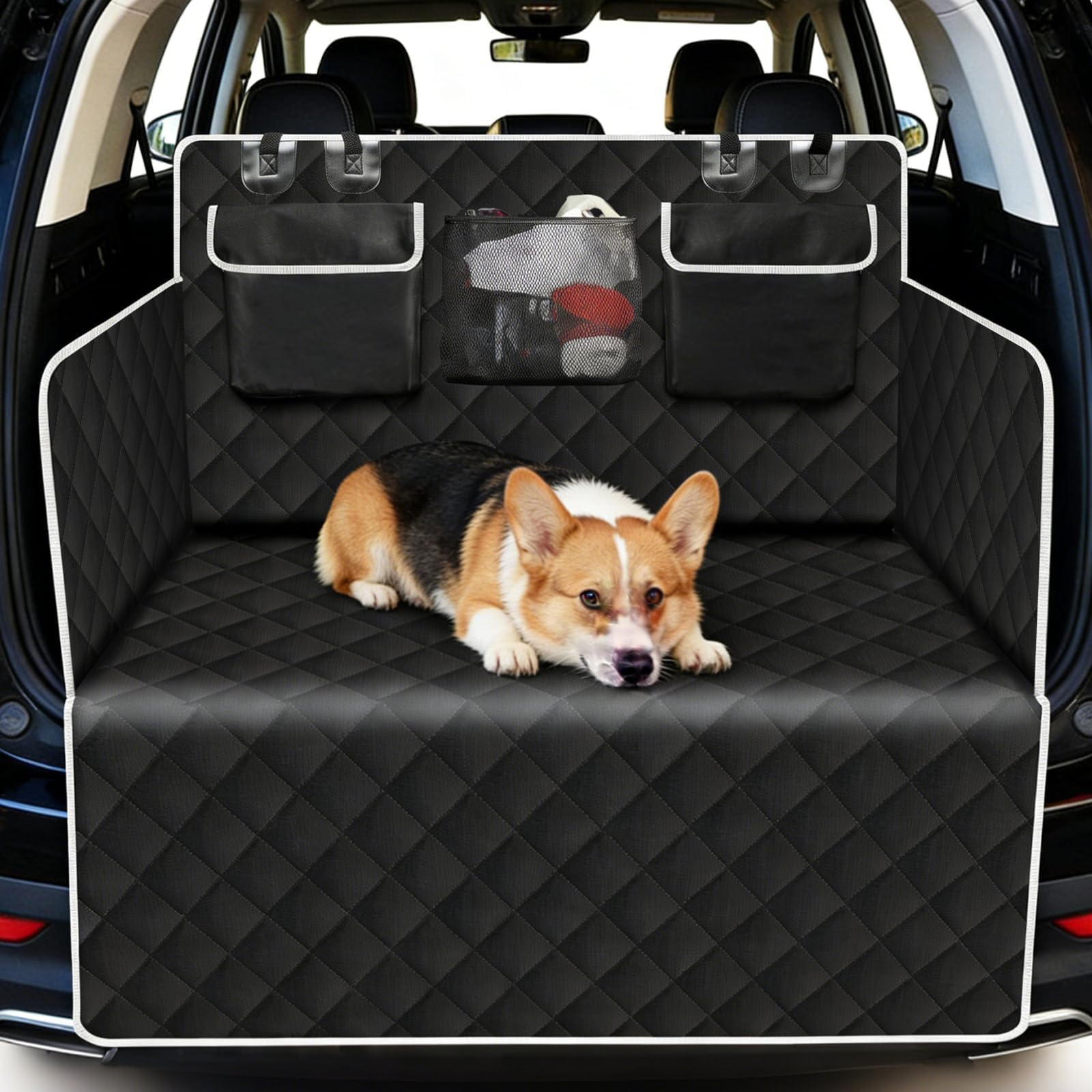 Telo Bagagliaio Cane Pkw per Nissan Pixo 2009-2013 | Telo bagagliaio auto cane protegge spazio merci, resiste graffi, previene sporco, mantiene macchina pulita, offre comfort.
