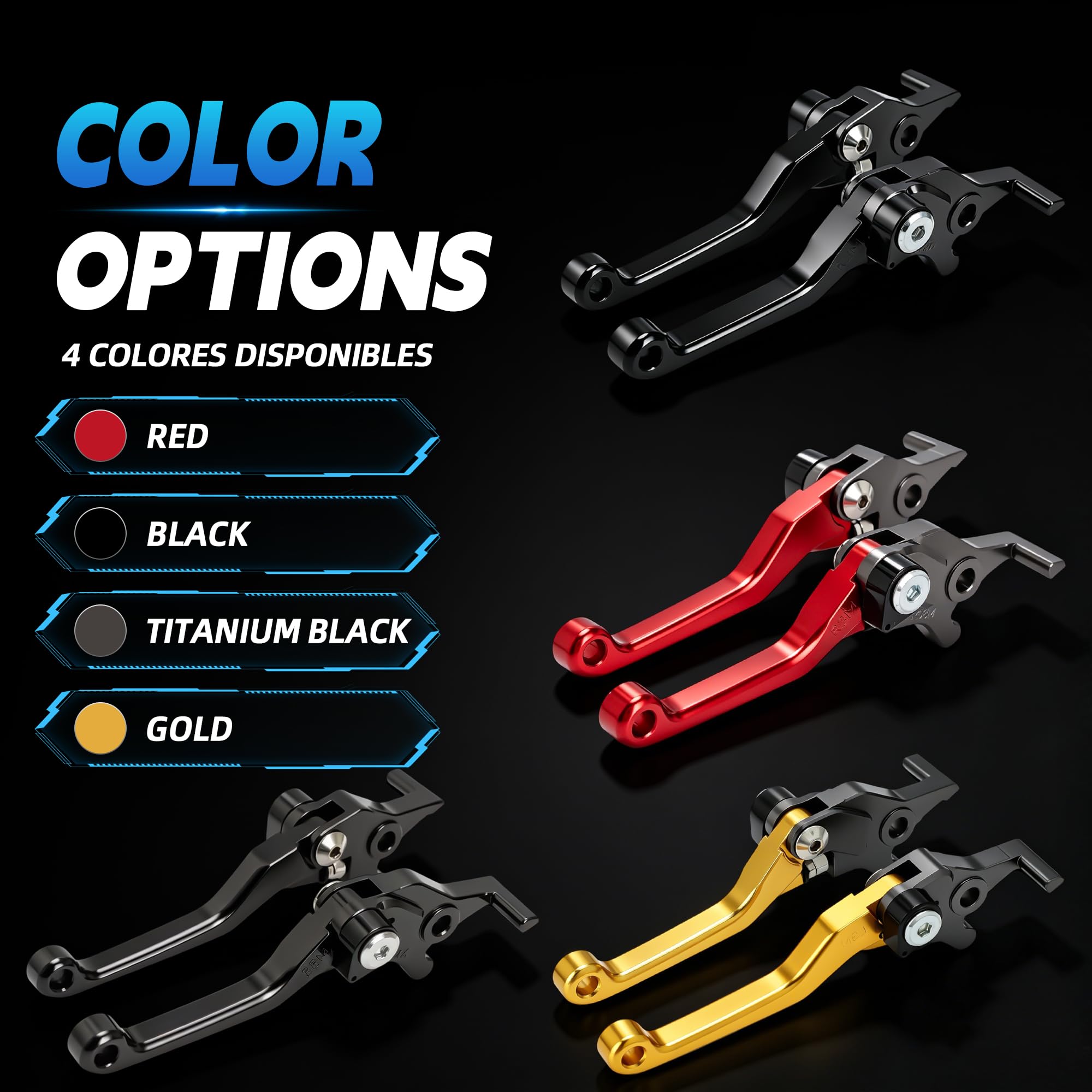 Sur Ron Levier de frein pour Ultra Bee Pivot réglable Surron UltraBee Levier de frein électrique CNC pour moto tout-terrain Doré