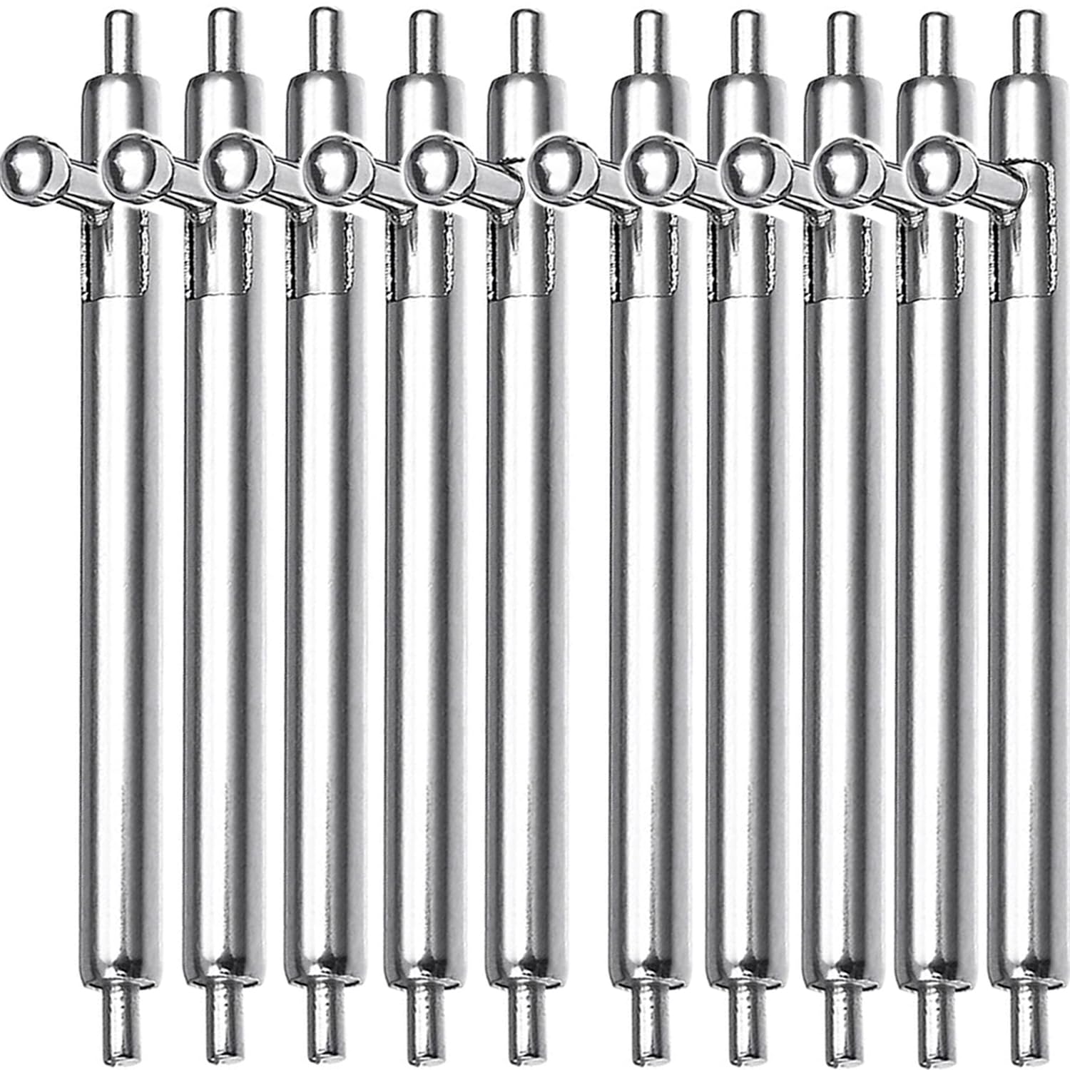 TICFROG 10pcs Quick Release Spring Bars 22mm Stainless Steel Watch Band Pins 1.8mm Diameter for 22mm Watch Band Strap Pins Replacement