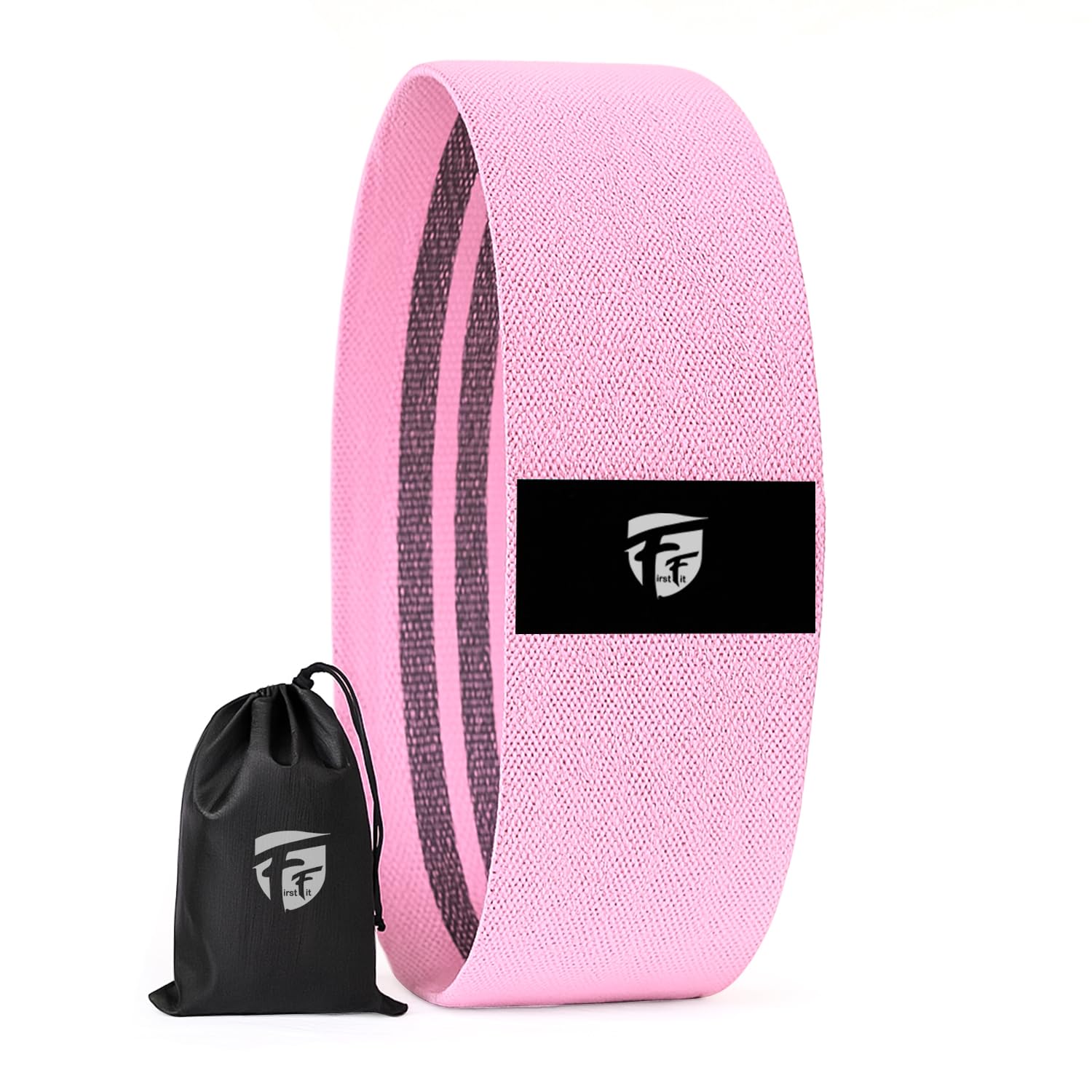 FirstFit Resistance Bands for Legs and Butt, Exercise Bands Set Hip Bands Wide Workout Bands Resistance Loop Bands Anti Slip Circle Fitness Band