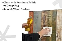 Vista 7 de Diseño mixto: cabecero hecho a mano. Se monta en pared: Fácil instalación:, Madera, Mezcla de todo terreno.