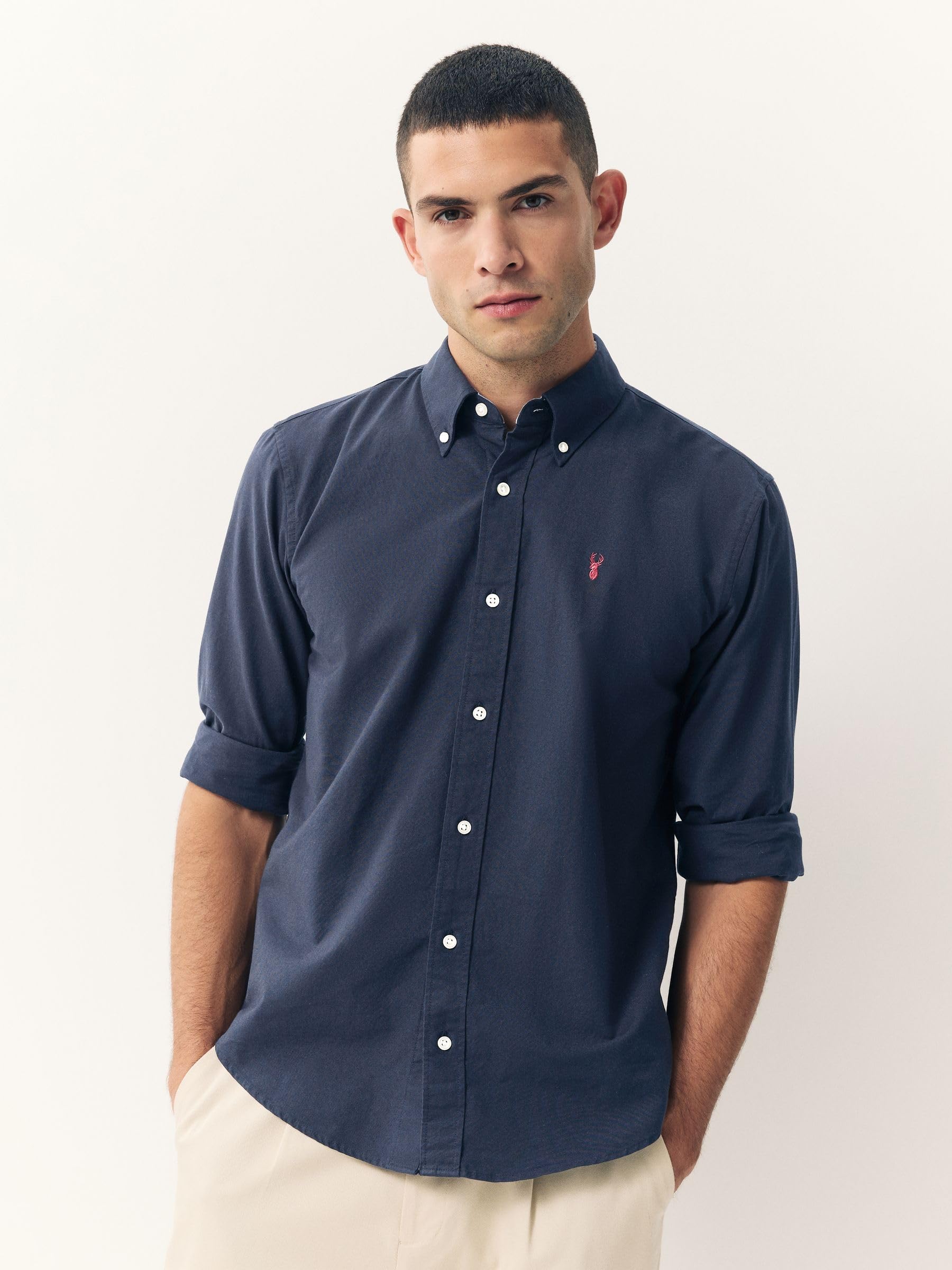 NEXT Homme Chemise Oxford Regular à Manches Longues