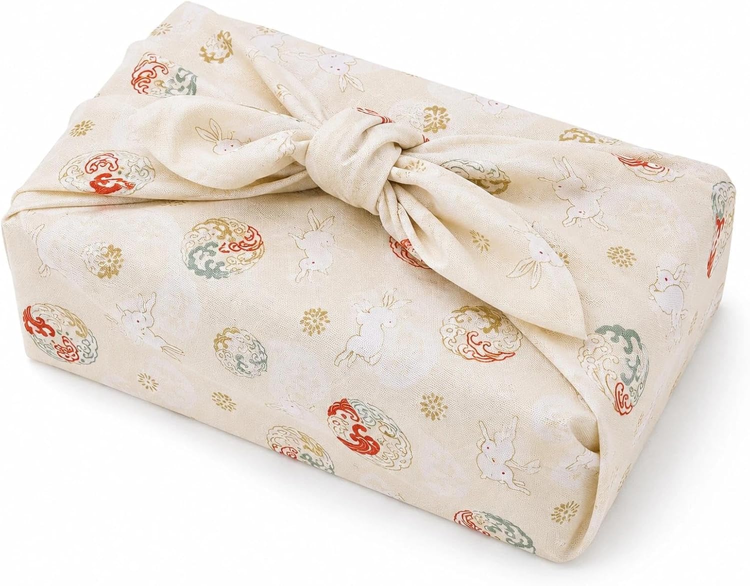 LOGOFUN Japanese Bento Wrapping Cloth 45 x 45 cm, Apricot