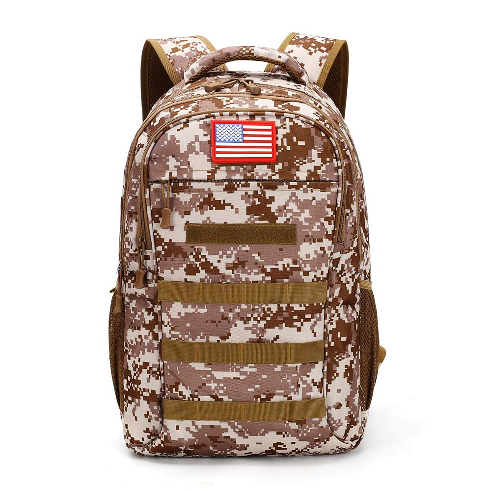 outdoor plus Camo Backpack,Military Boys Backpacks for Middle School,Army Bookbag with USB Charging Port,30l/40L