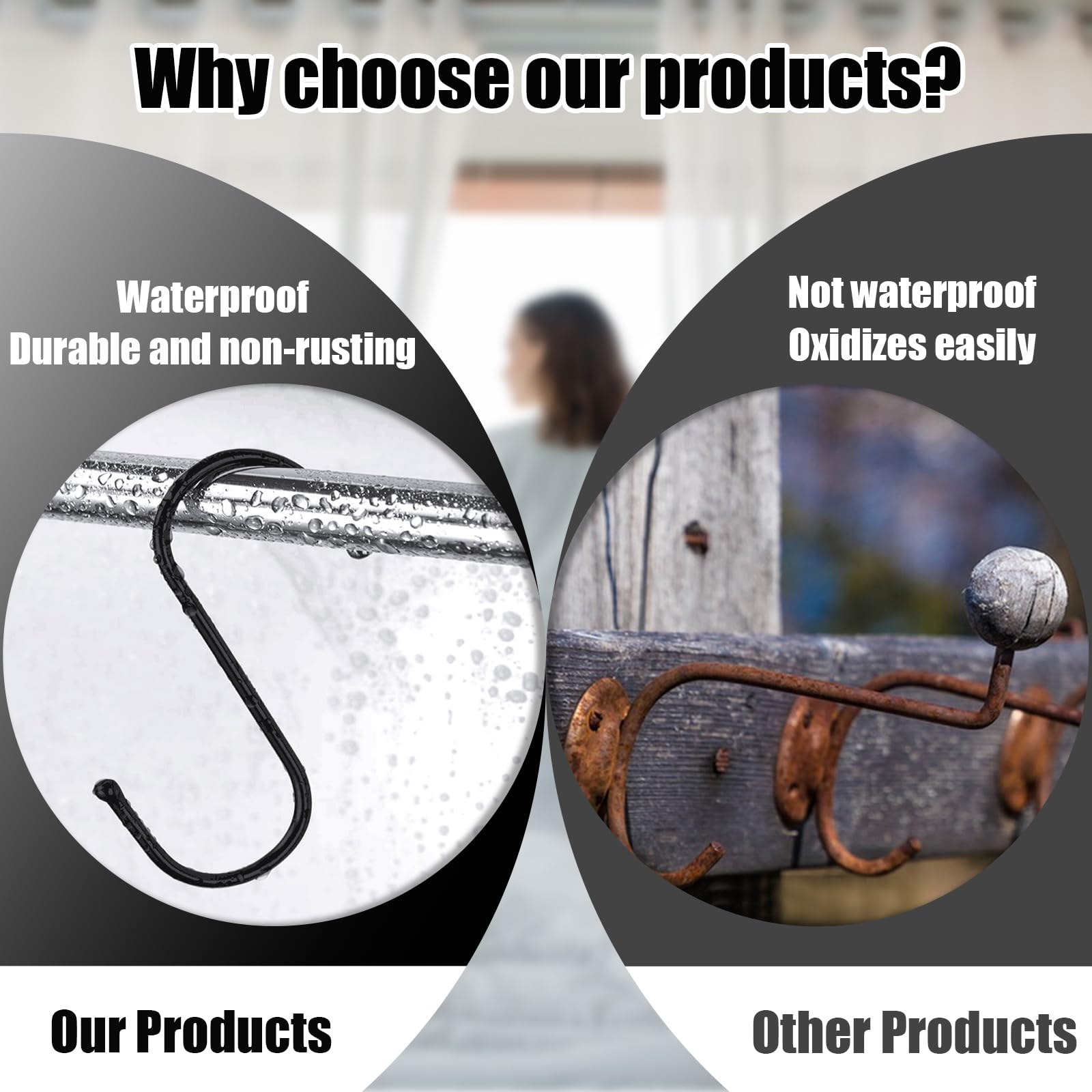 Lot De 6 Crochets Robustes Pour Chevrons, Grands Crochets En S