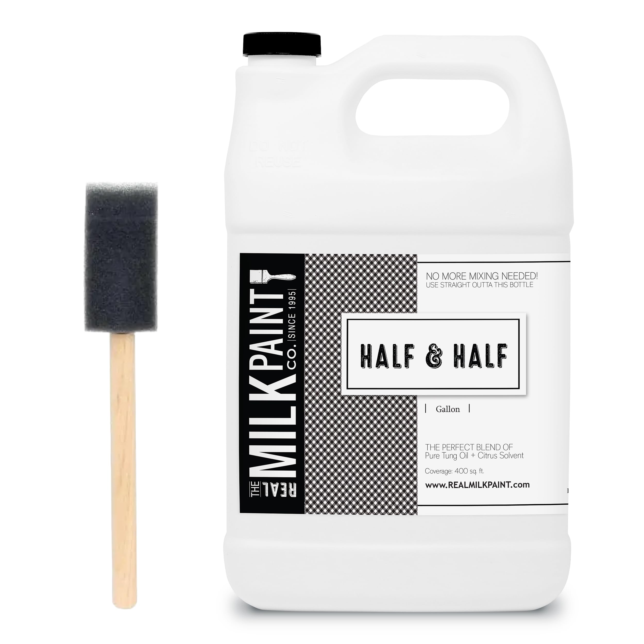 Half and Half, Pure Tung Oil and Orange Peel Oil for Wood Finishing, Cutting Boards, Butcher Blocks, Clay, Stone, and Slate, Food Grade, 1 Gallon