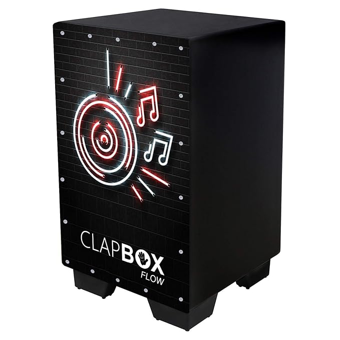 Clapbox Flow Graphic Cajon Walnut wood (H50 W30 L30) 3 Internal