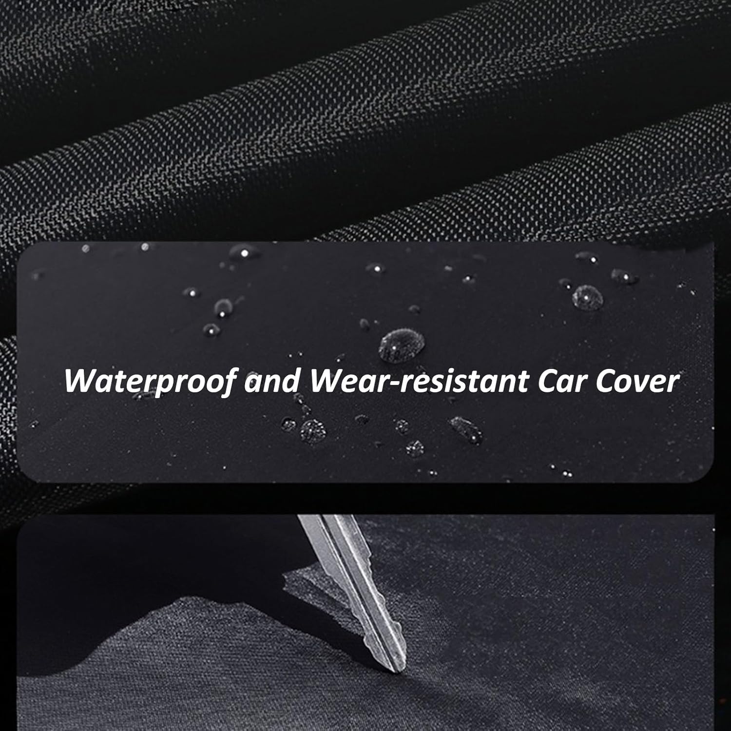 Waterproof Car Cover Compatible with Renault Sandero 2012-2023 Cover All Weather Protection with Side Zipper and Reflective Strip,Custom Outdoor Full Car Covers UV Resistant Rainproof Windproof