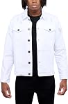 X RAY Veste denim pour hommes, lavé Ripped Détresse Flex Stretch Casual Trucker Biker Jeans Jacket pour hommes