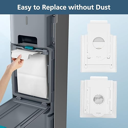 Miniatura 6 de Paquete de 12 bolsas de polvo VCA-ADB90 compatibles con Samsung VCA-SAE903AA y VCA-SAE904AA, bolsas de repuesto para aspiradoras inalámbricas Jet