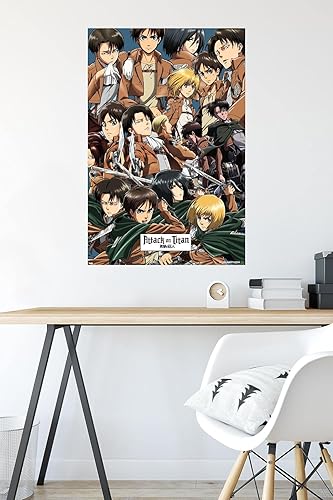 Miniatura 10 de Trends International Attack on Titan - Póster de pared 22375 x 34 pulgadas póster y paquete de montaje