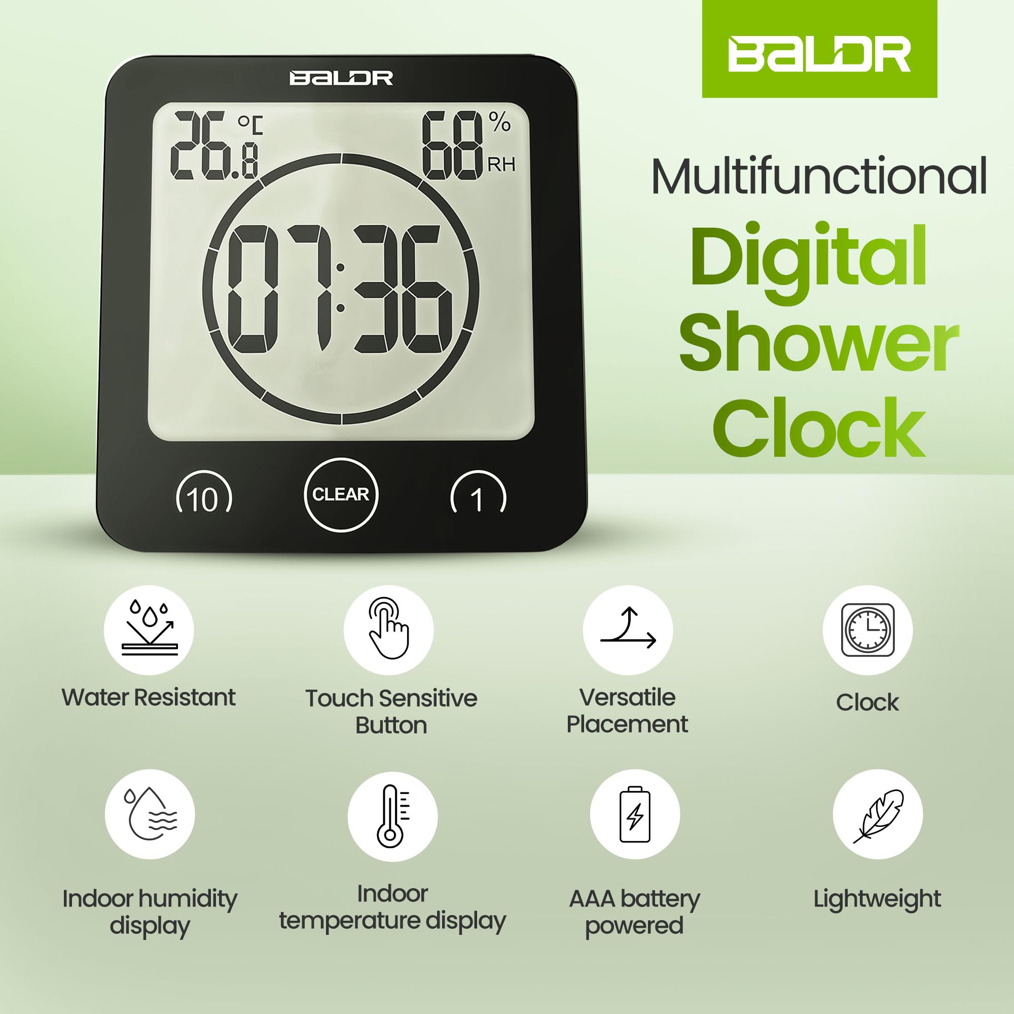 Timer Digitale LIORQUE - Multifunzione Con Orologio, Magnete E 3 Livelli Volume - Foto 2