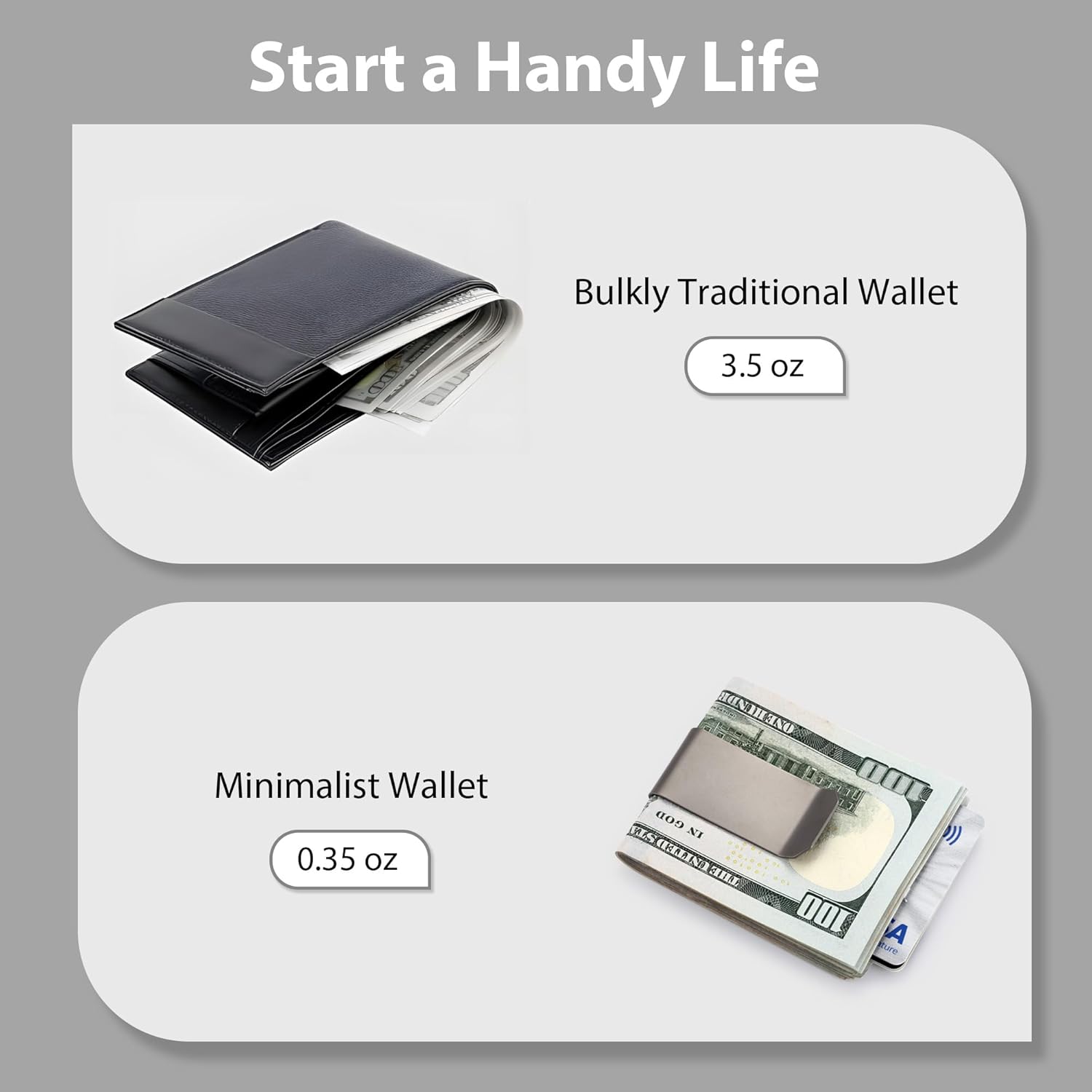 Titanium Money Clip for Men, Large Slim Money Cards Clips, 4 in 1 Multifunction Pocket Wallet, Screw Tool, Box Opener, Mini Ruler, Gifts (2.72" x 0.95") - Image 5