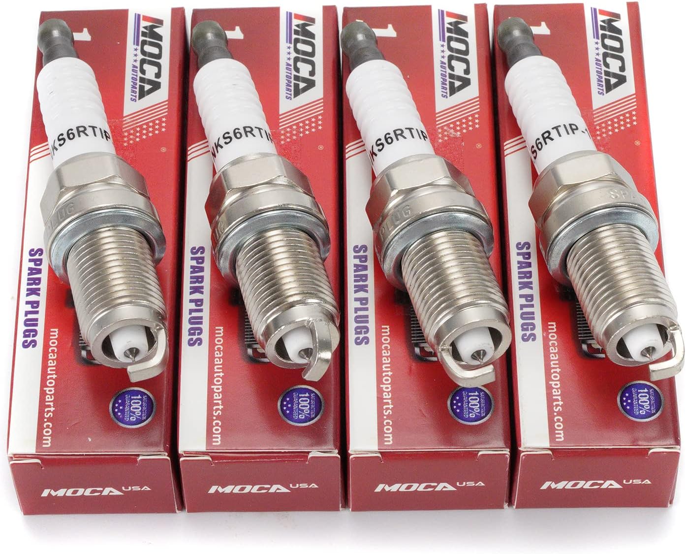 Spark Plugs 6714 fit 2007-2011 for Acura CSX 2.0L, 2002-2006 RSX 2.0L,2004-2008 TSX 2.4L & 2007-2011 for Honda Fit 1.5L, 2003-2011 Element 2.4L, 2006-2011 Civic 1.8L