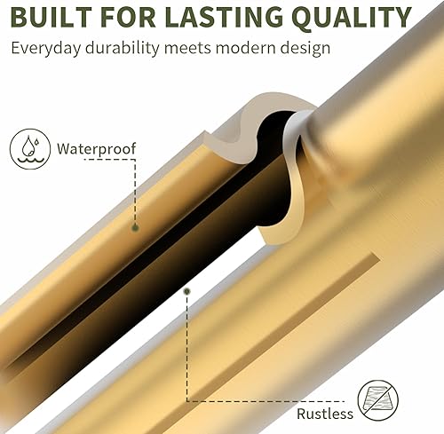 Vista 6 de Toallero autoadhesivo para baño, acero inoxidable de 24 pulgadas y aleación de zinc, sin taladro, toallero resistente para colgar en la toalla