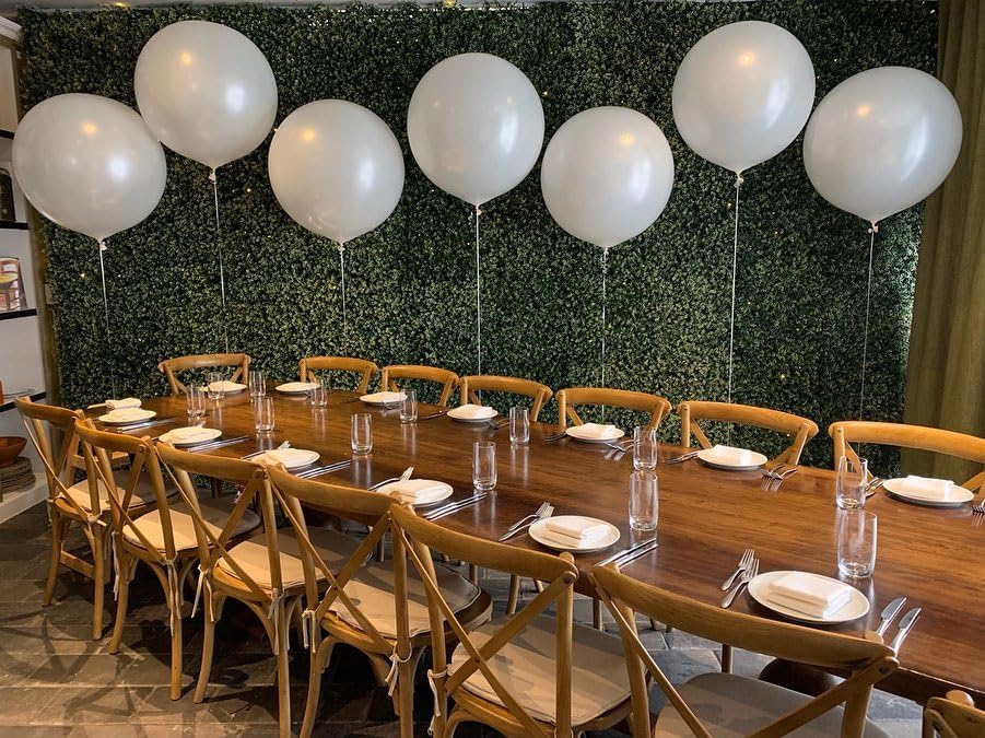 Image of 36 Inch White Balloons - 9Pcs Giant White Balloons Jumbo Large Thick Big White Latex Balloons for Birthday Baby Shower Wedding Graduation Photo Shoot Christmas Themed Party Decorations