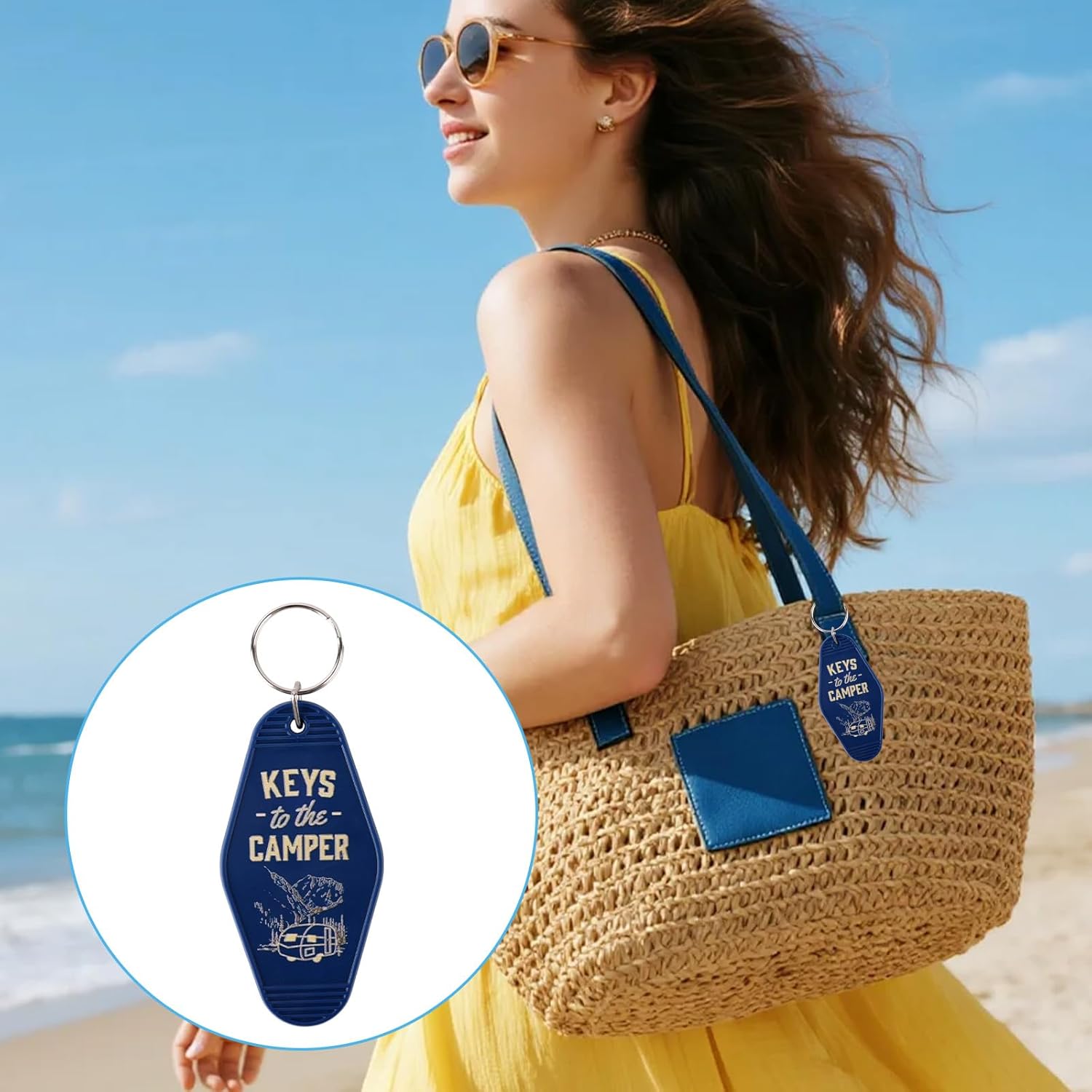 2pcs Camping Keychain, Plastic Camper Keychain Holder RV Accessories for Men & Women, Thoughtful Gifts - Image 4