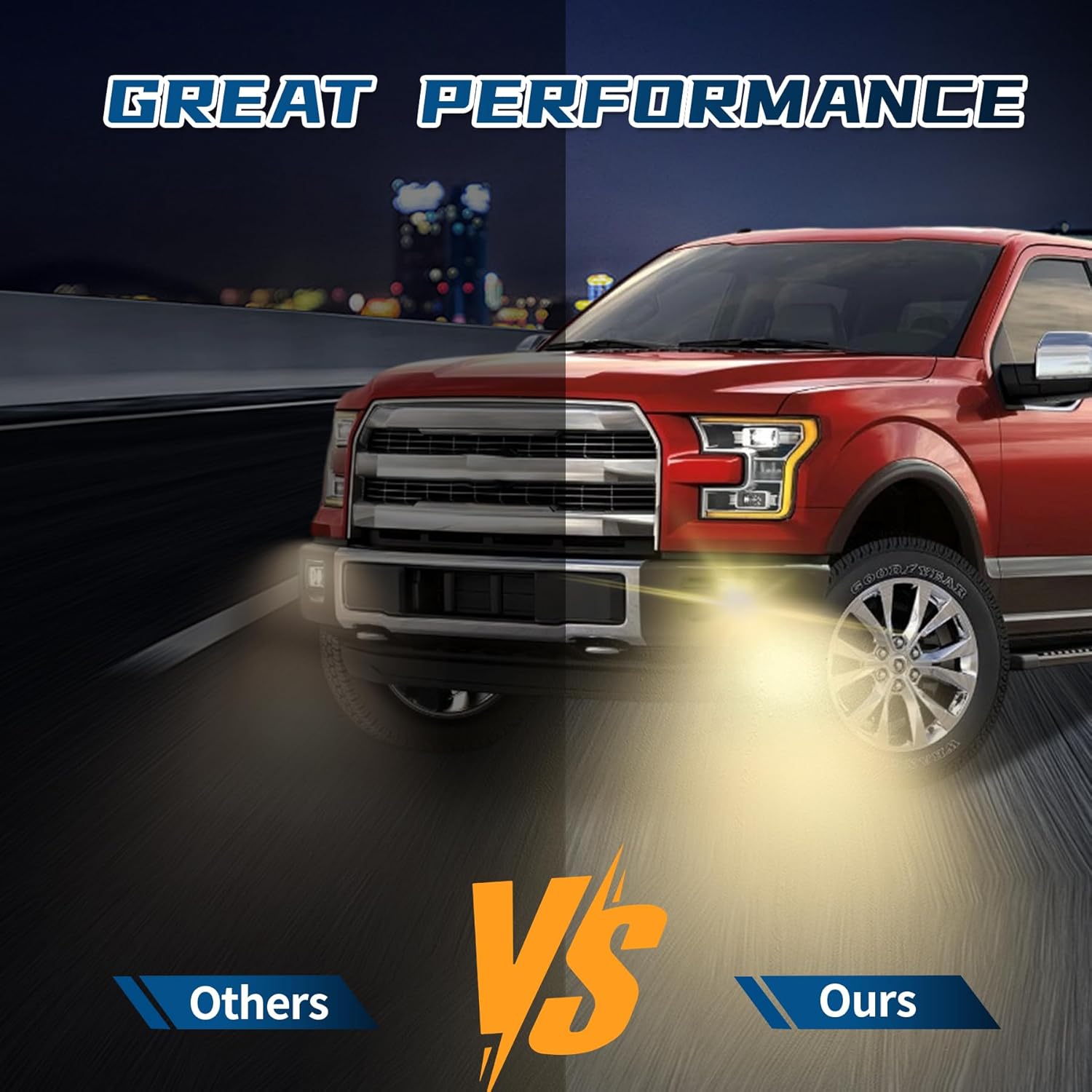 Fog Light Compatible with 2015 2016 2017 Ford F150 Front Bumper Fog Lamps Assembly Clear Lens