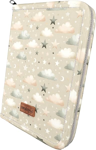 Protège Carnet de Santé Bébé Imperméable - Pochette Carnet de Santé - Cadeau Parfait pour Nouveau-né (Beige) - 1