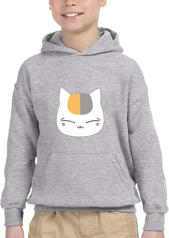Amazon Co Jp パーカー キッズ 夏目友人帳 ニャンコ先生 猫 アニメ プルオーバー 長袖 2 6歳 子供服 フード付き ジャージ 春秋冬服 男の子 女の子 ファッション