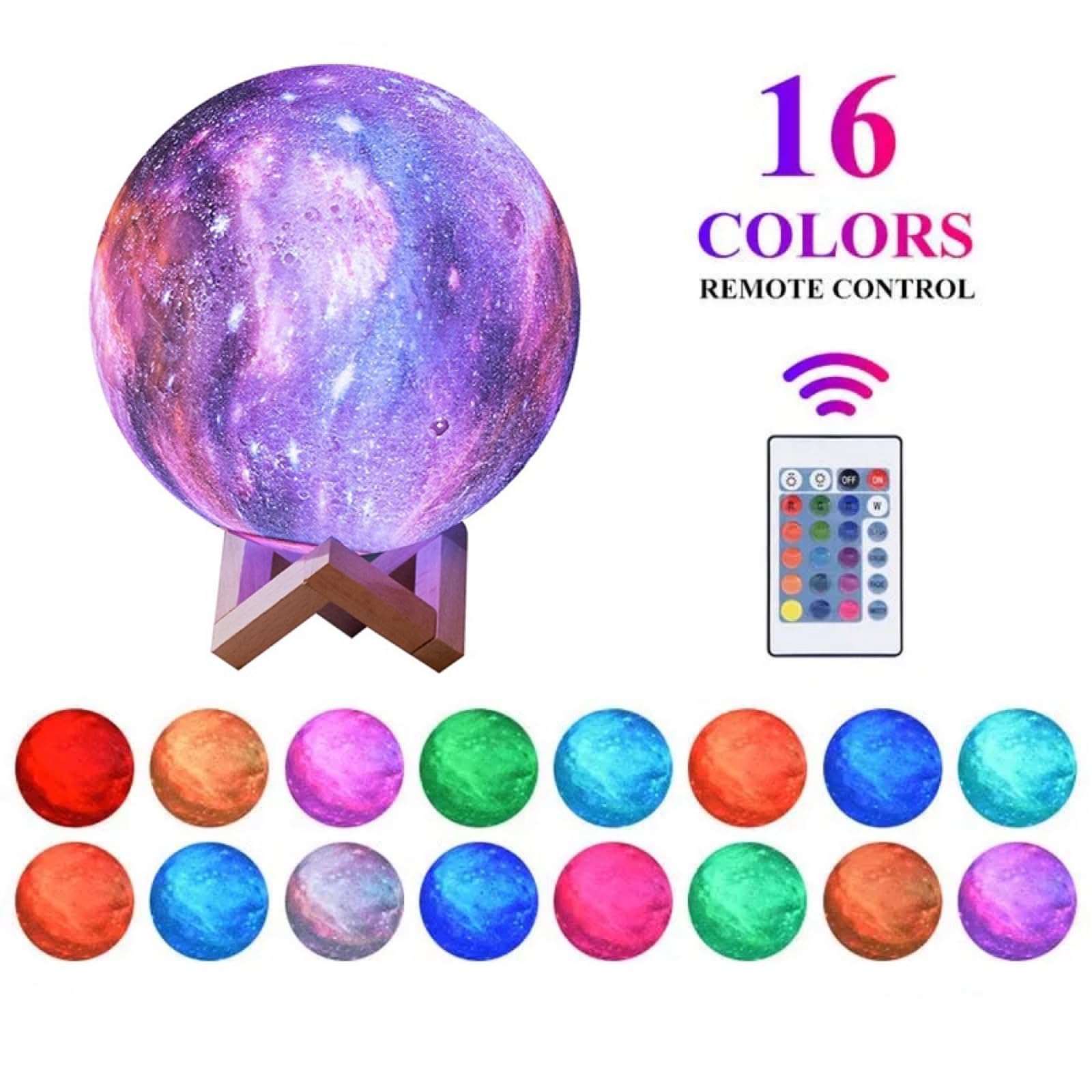 Lámpara de noche de cielo estrellado 3D con control remoto, recargable por USB y enchufable, luz de noche para niños y adultos, decoración de habitación de bebé, ayuda para dormir para bebés, idea de